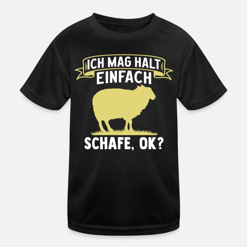 Schaf Ich Mag Halt Einfach Schafe, Ok? Kinder Funktions-T-Shirt