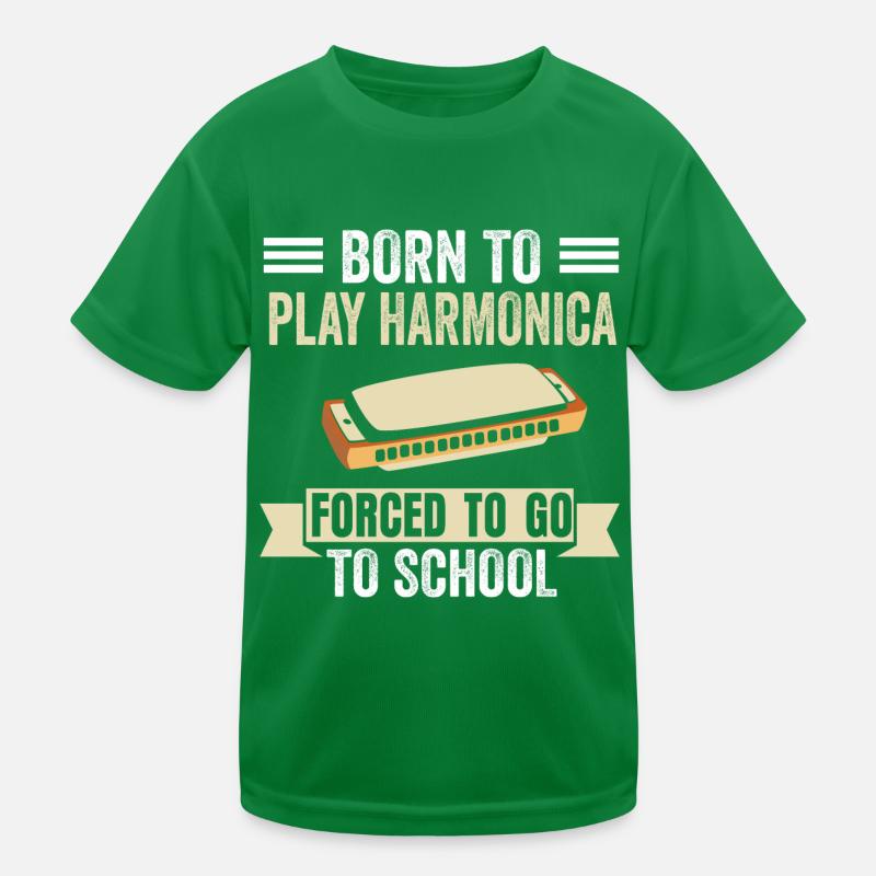 Harmonica musicien Blues Jazz Harmonica T-shirt sport Enfant