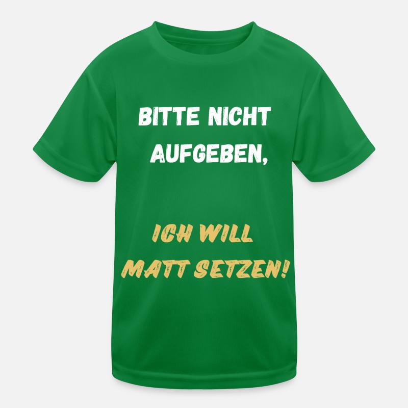 Schach Spruch Geschenk Schachmatt Queens Gambit Kinder Funktions-T-Shirt