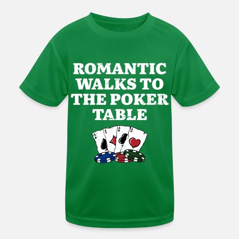 Promenades romantiques à la table de poker Drôles de couples T-shirt sport Enfant