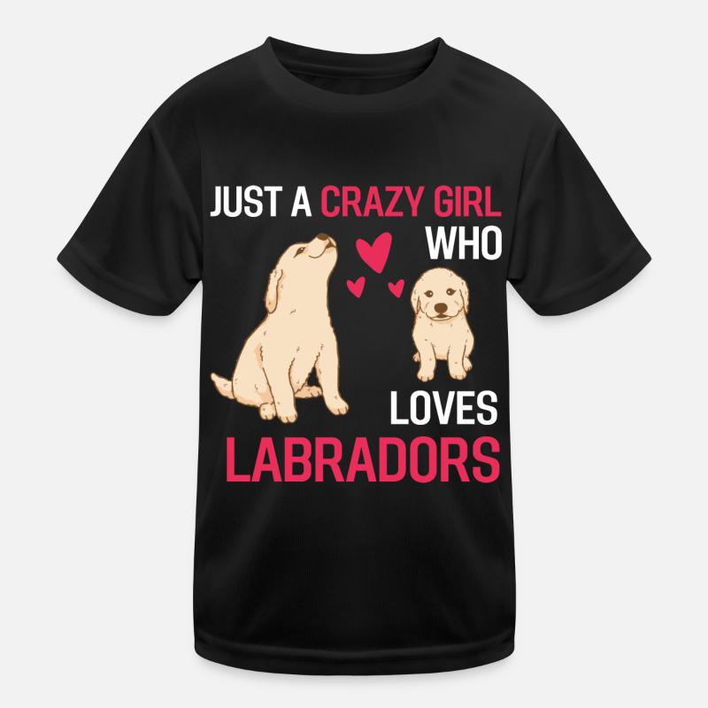 Hundebesitzer Hunde Mädchen Geschenk Labrador Kinder Funktions-T-Shirt