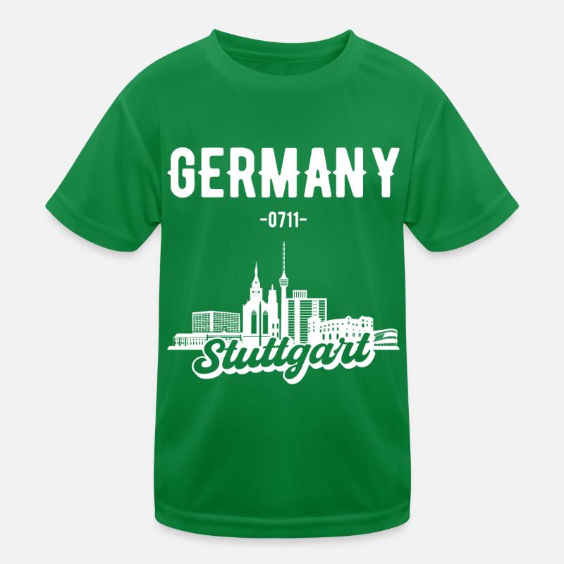 Stuttgart Allemagne Skyline Cadeau T-shirt sport Enfant