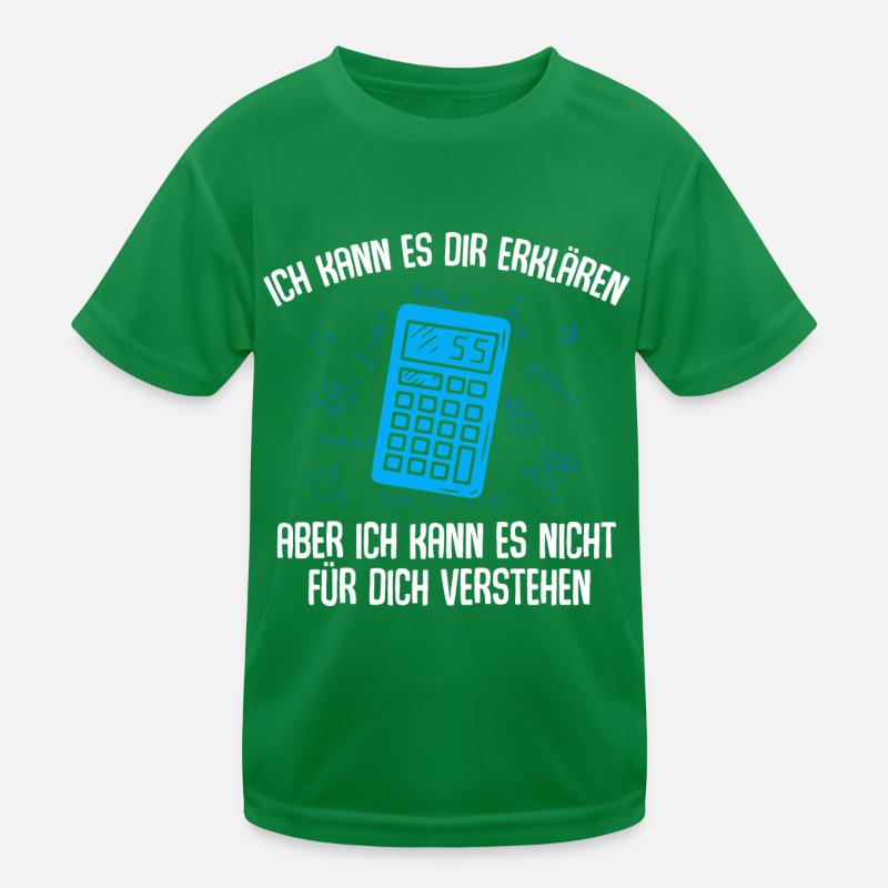 Math mathematics teacher calculator Kids Functional T-Shirt