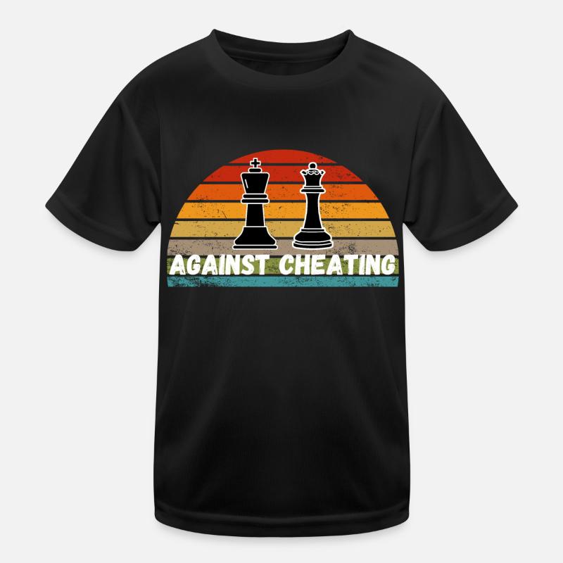 Schach Trend Échecs Triche Cheat Queens Gambit T-shirt sport Enfant
