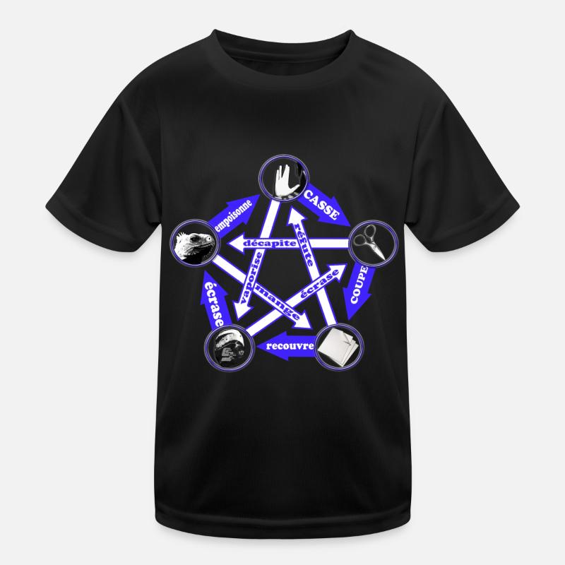 rock paper scissors lizard spock by CustomStyle Kids Functional T-Shirt