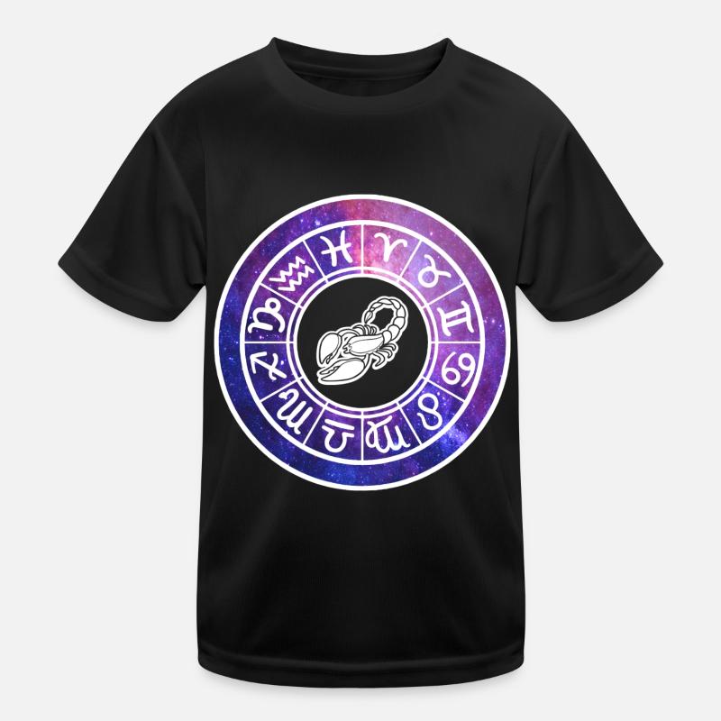 Skorpion Sternzeichen Tierkreiszeichen Horoskop Kinder Funktions-T-Shirt