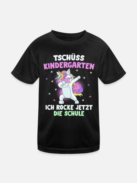 Rocke jetzt die Schule Einschulung 2021 Schulkind - Kinder Funktions-T-Shirt - Schwarz - Vorne