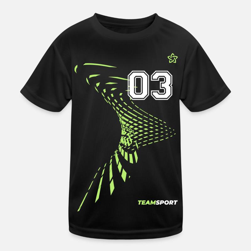 03 JERSEY Jersey Numéro Trois Sport Team Game Motif T-shirt sport Enfant