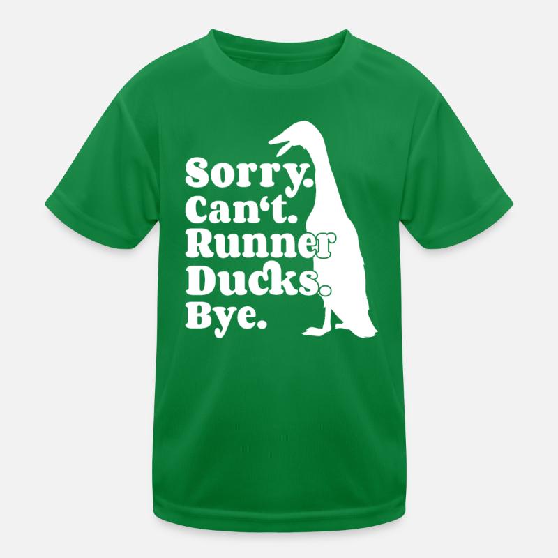 Running ducks Duck owners Duck breeders Ducks Kids Functional T-Shirt