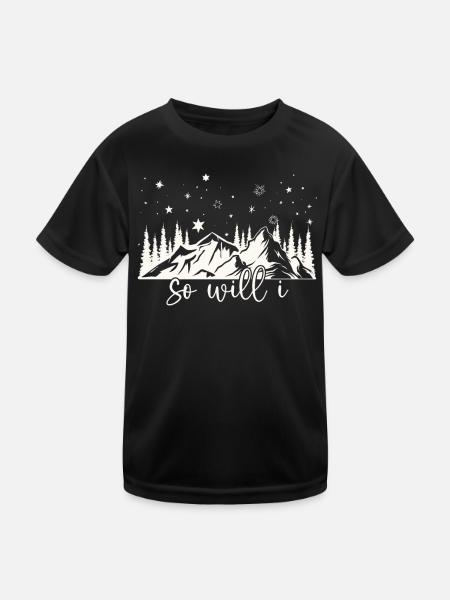 If the stars were made to worship So will I - Kinder Funktions-T-Shirt - Schwarz - Vorne
