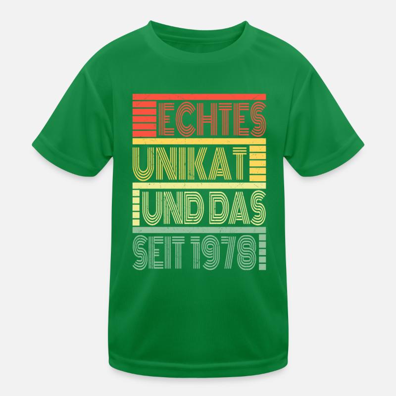 Echtes Unikat Seit 1978 Geboren 1978 Geburtstag Kinder Funktions-T-Shirt
