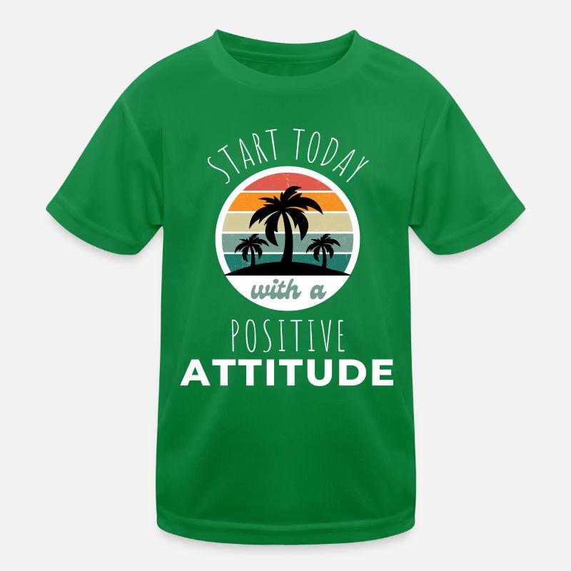POSITIVE EINSTELLUNG MINDSET Motivation Kinder Funktions-T-Shirt