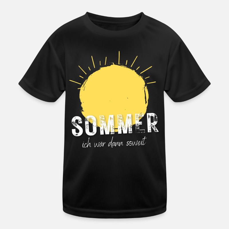 SOMMER ich bin dann soweit - HELLO SUMMER Kinder Funktions-T-Shirt