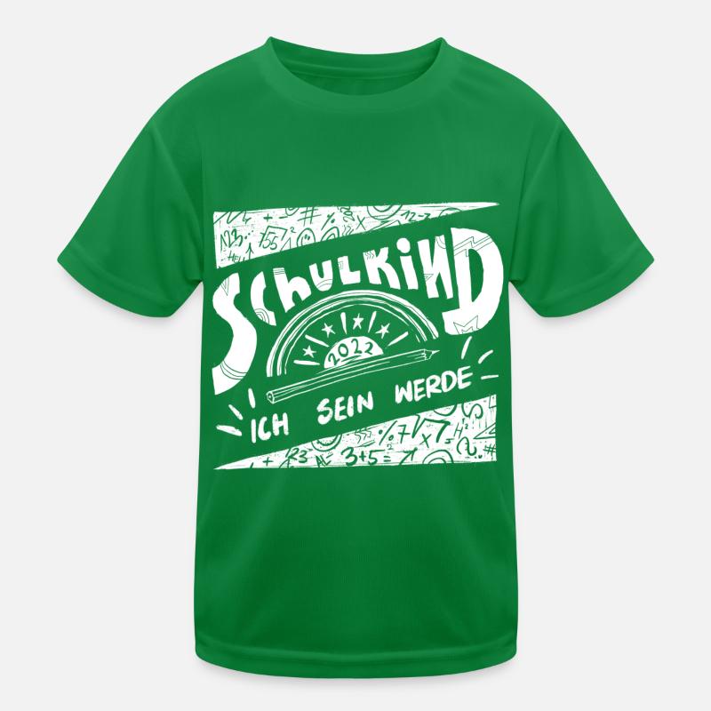 Ich werde Schulkind sein Kinder Funktions-T-Shirt