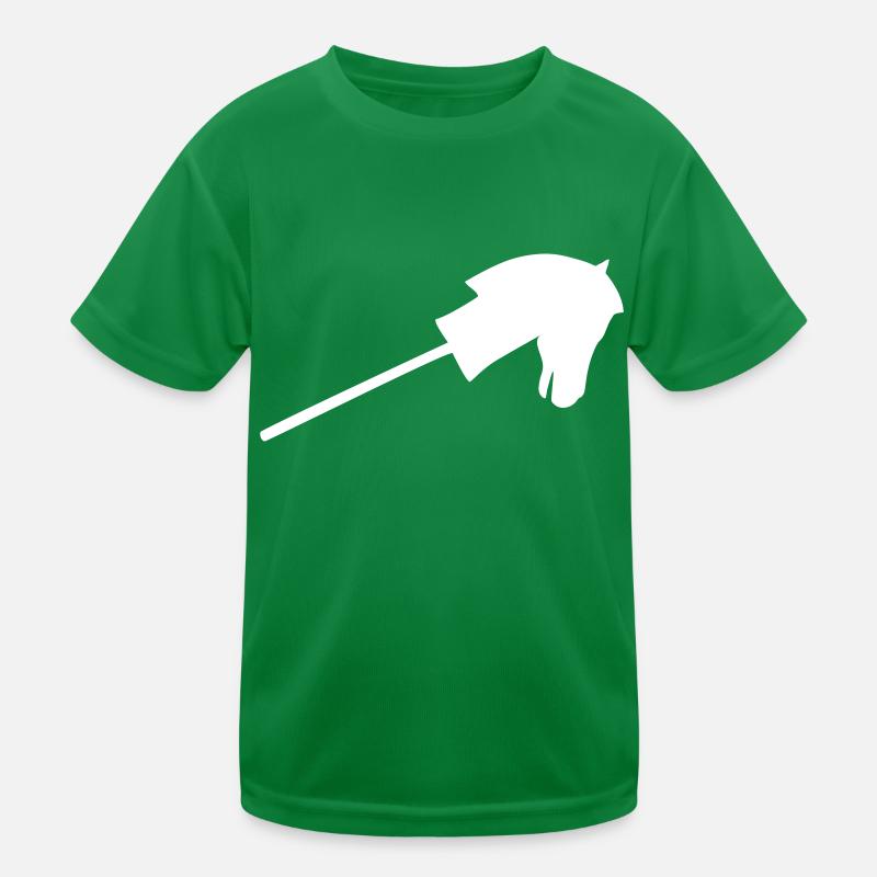 Cheval de loisir en blanc T-shirt sport Enfant