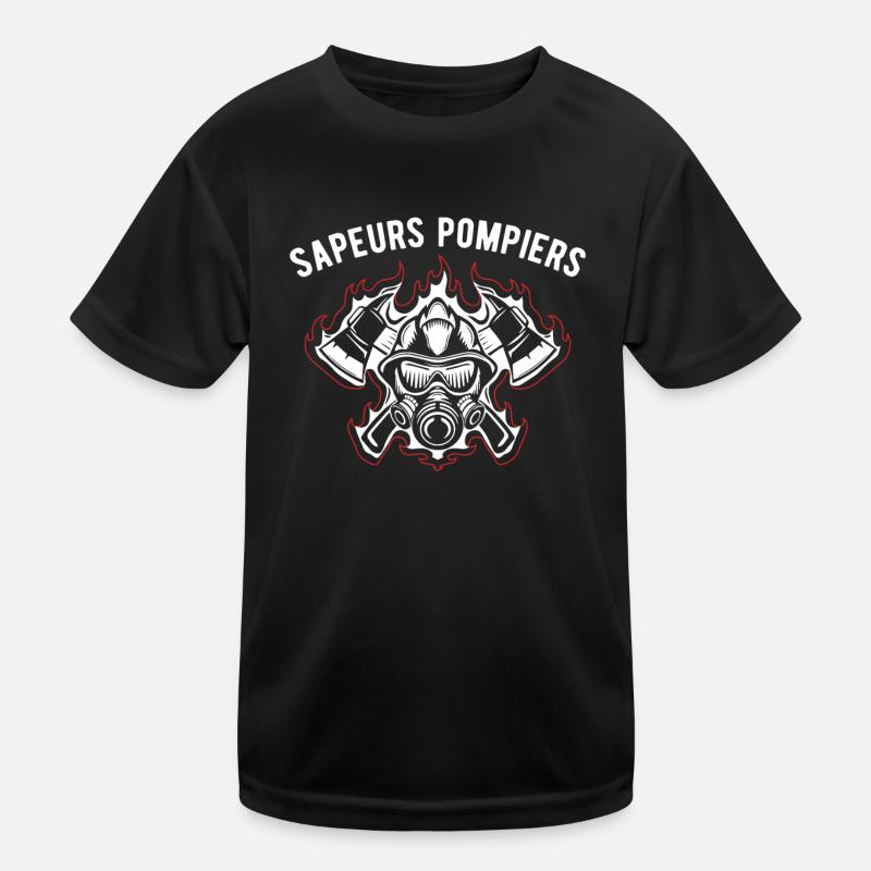 Sapeurs pompiers cadeau pompier T-shirt sport Enfant