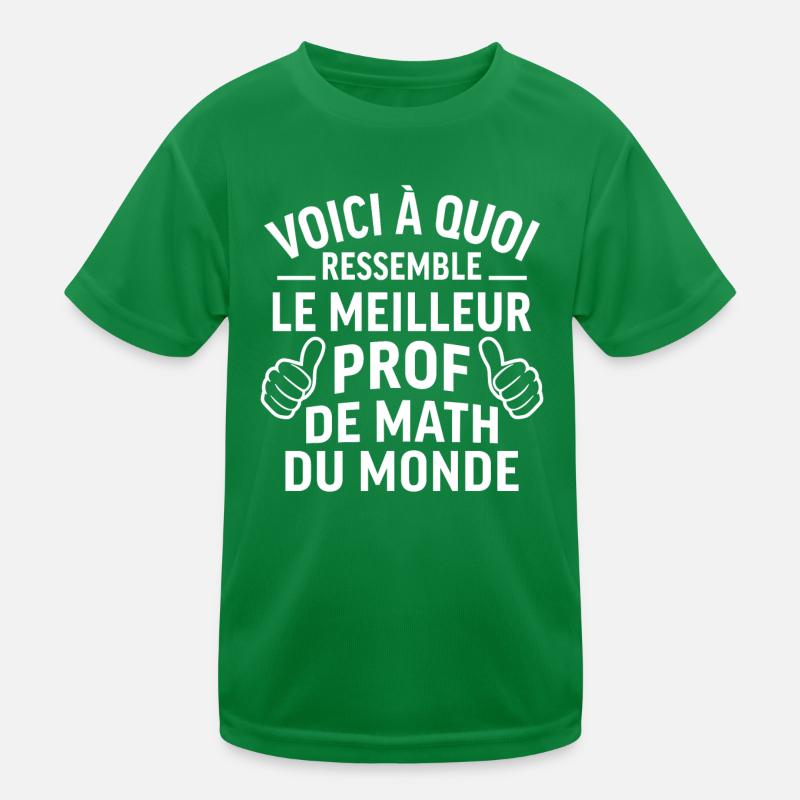 So sieht der beste Mathelehrer aus Kinder Funktions-T-Shirt