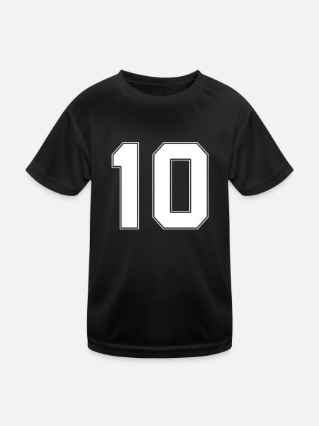 10-year anniversary gift - Kids Functional T-Shirt - black - Front