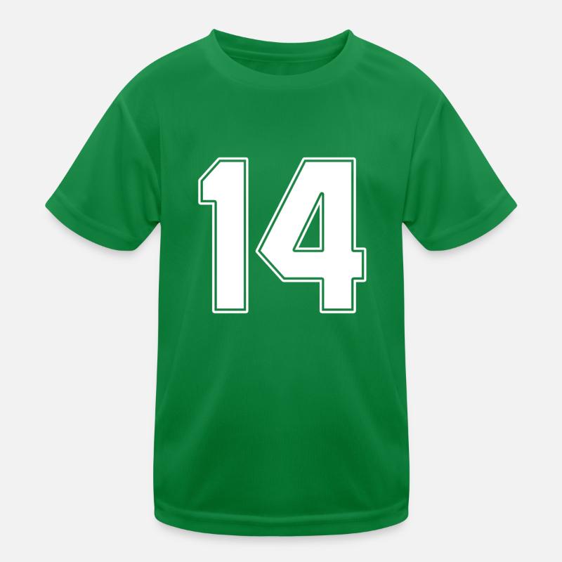 14 ans numéro maillot 14 T-shirt sport Enfant