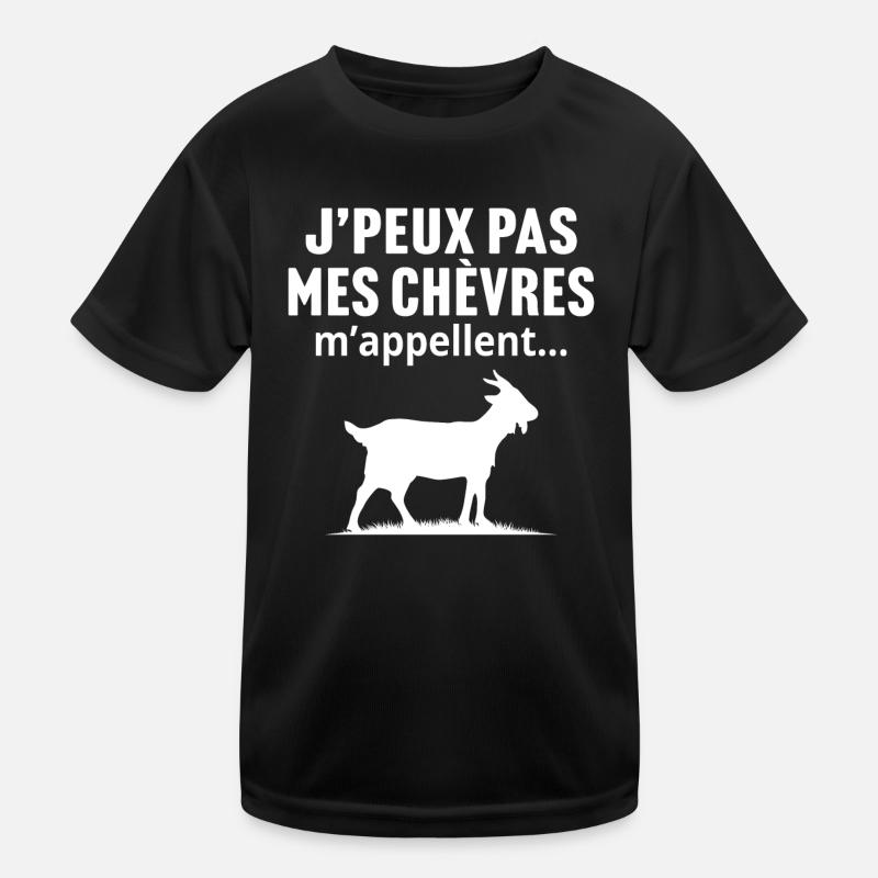 J'peux pas mes chèvres m'appellent... T-shirt sport Enfant