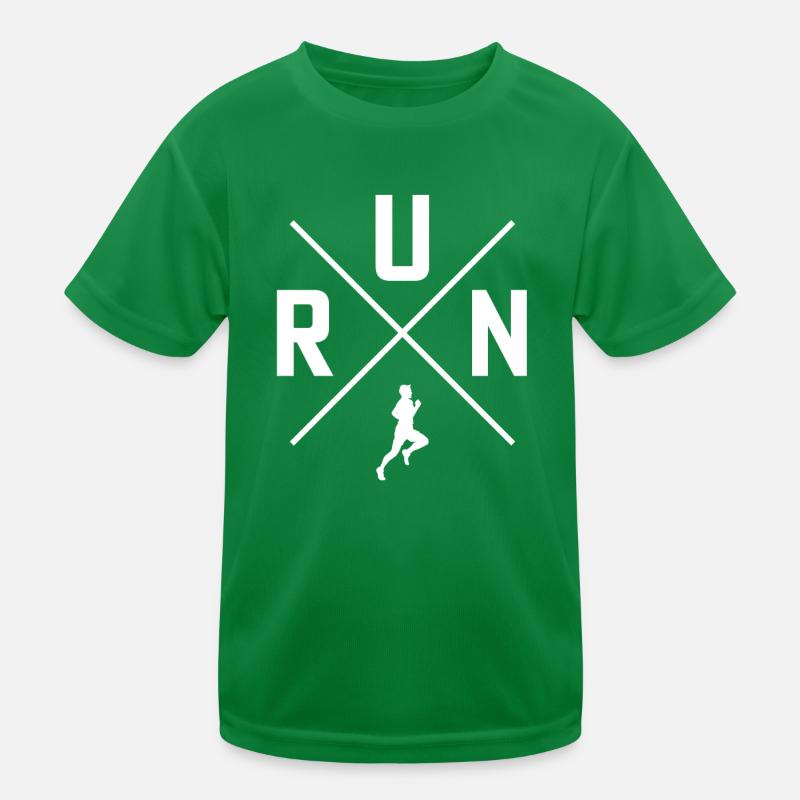 run running t-shirt runner Kids Functional T-Shirt