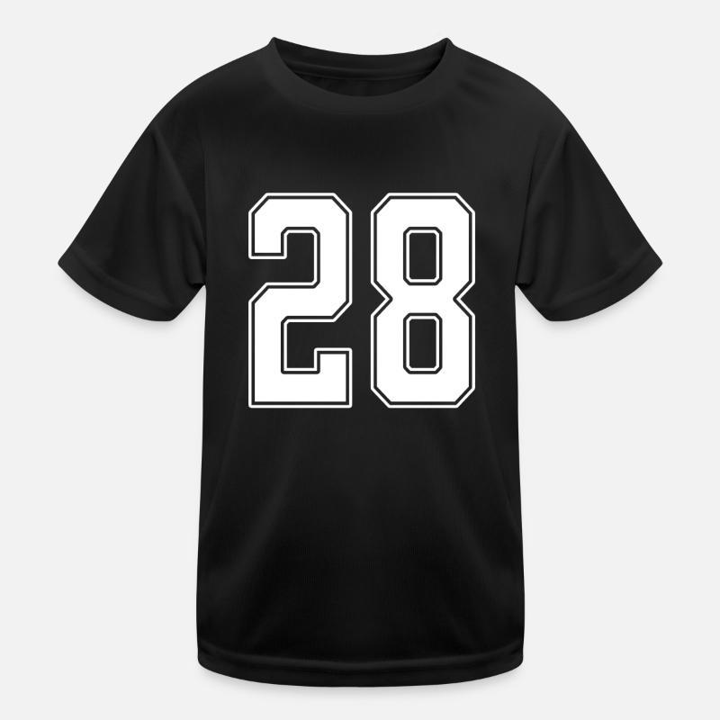 28 ans numéro maillot 28 T-shirt sport Enfant