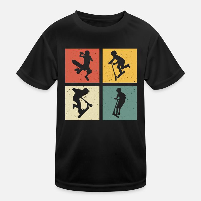 Scooter retro scooter scooter Kids Functional T-Shirt