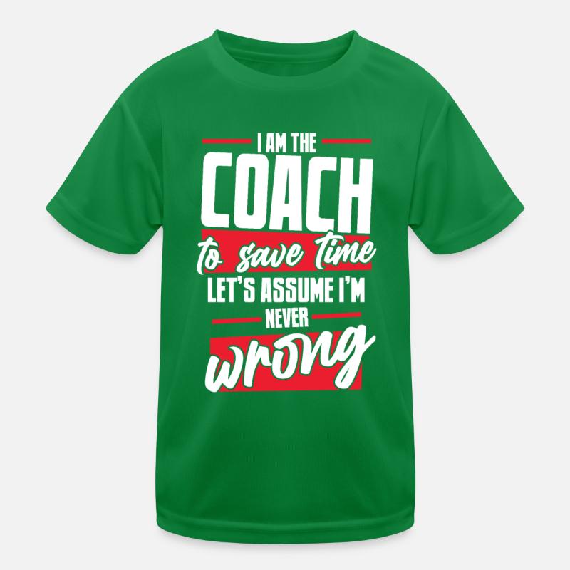 Coach Trainer Kinder Funktions-T-Shirt