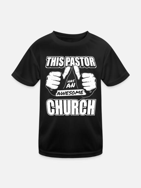 Pastor Pastor Preacher Church Christ - Kids Functional T-Shirt - black - Front