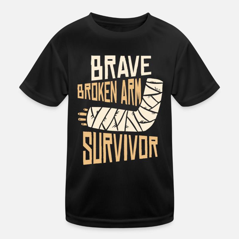 Bonne récupération Bras cassé Os cassé T-shirt sport Enfant