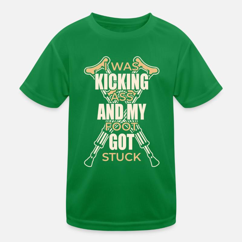 Get well Broken foot Broken bone Kids Functional T-Shirt