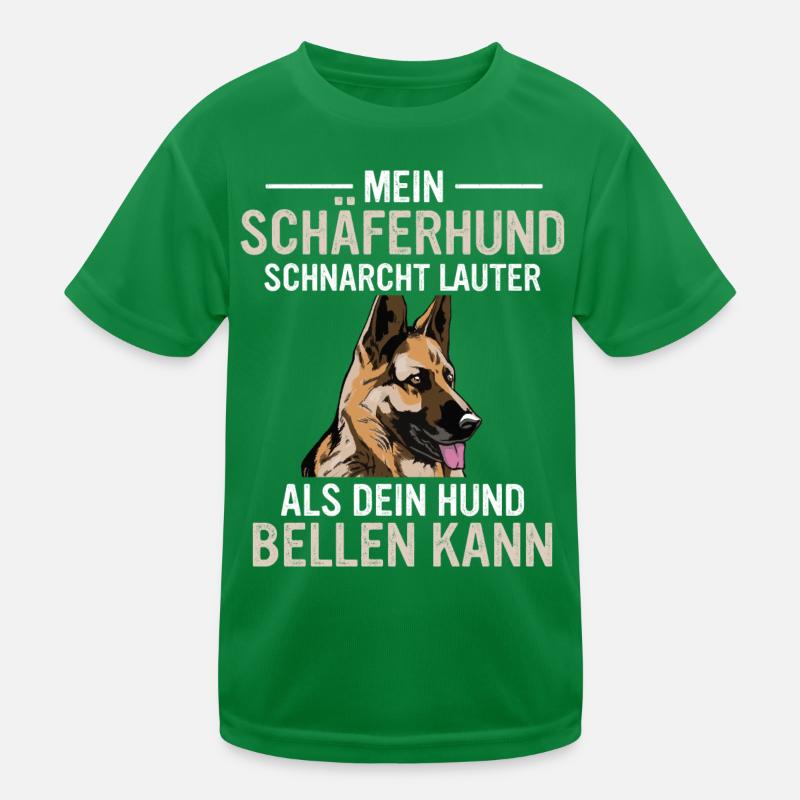 Deutscher Schäferhund Hund Kinder Funktions-T-Shirt