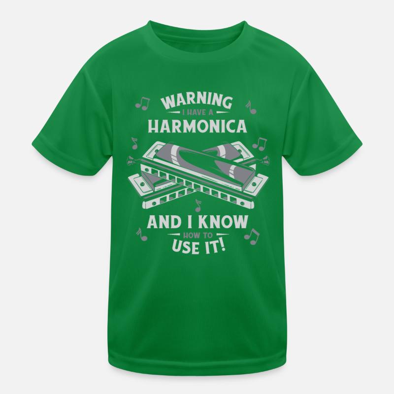 Harmonica Harmonica Musique Instrument T-shirt sport Enfant