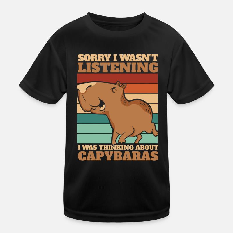 Capybara Nagetier Tier Kinder Funktions-T-Shirt