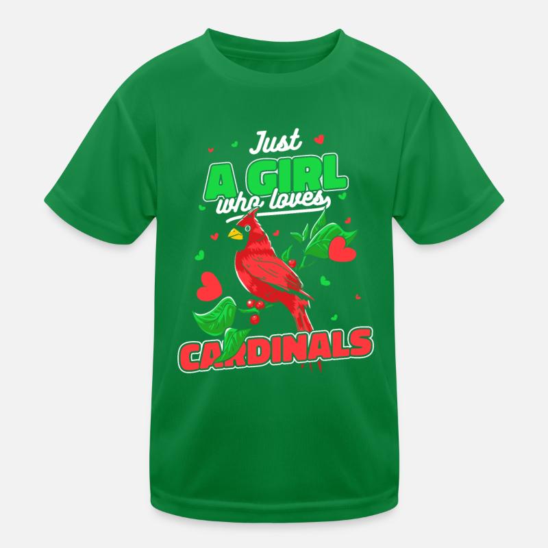 Kardinal Rotkardinal Vogel Roter Kardinal Kinder Funktions-T-Shirt