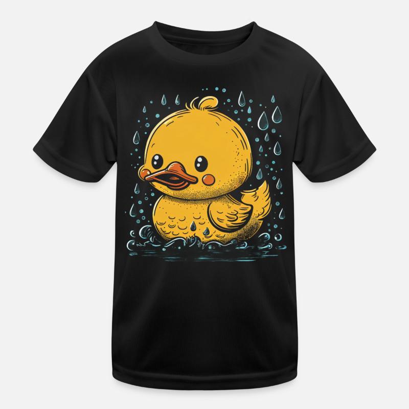 Rubber ducks bathroom Yellow duck Kids Functional T-Shirt