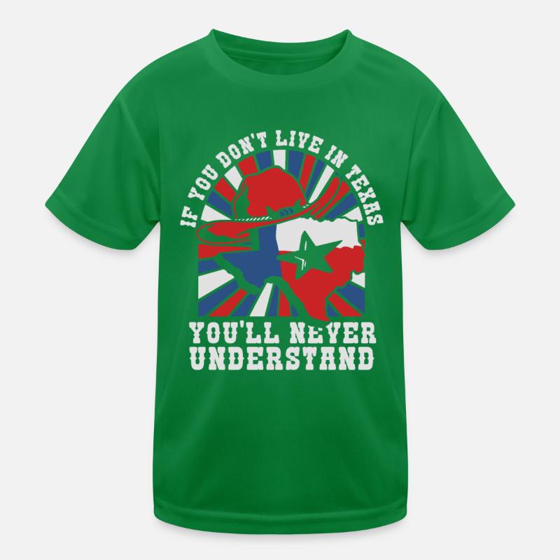 Texas State Texans Texas Kids Functional T-Shirt