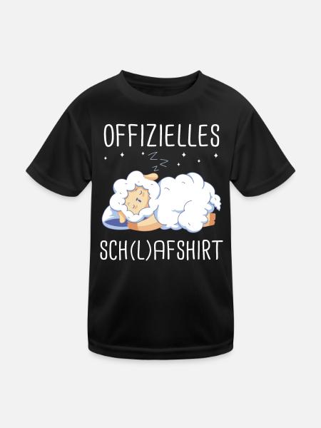 Schafe Schafherde Bauernhof Landwirt Schäfer - Kinder Funktions-T-Shirt - Schwarz - Vorne