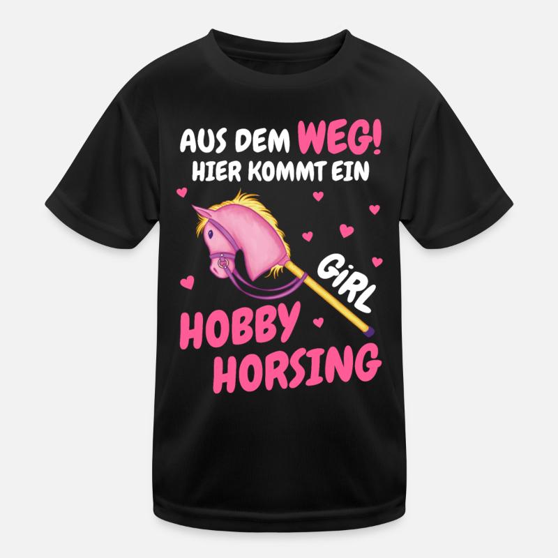Hobby Horsing Steckenpferd Hobbyhorsing Kinder Funktions-T-Shirt