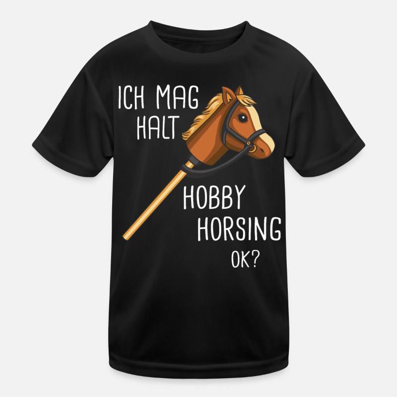 Hobby Horsing Steckenpferd Hobbyhorsing Kinder Funktions-T-Shirt