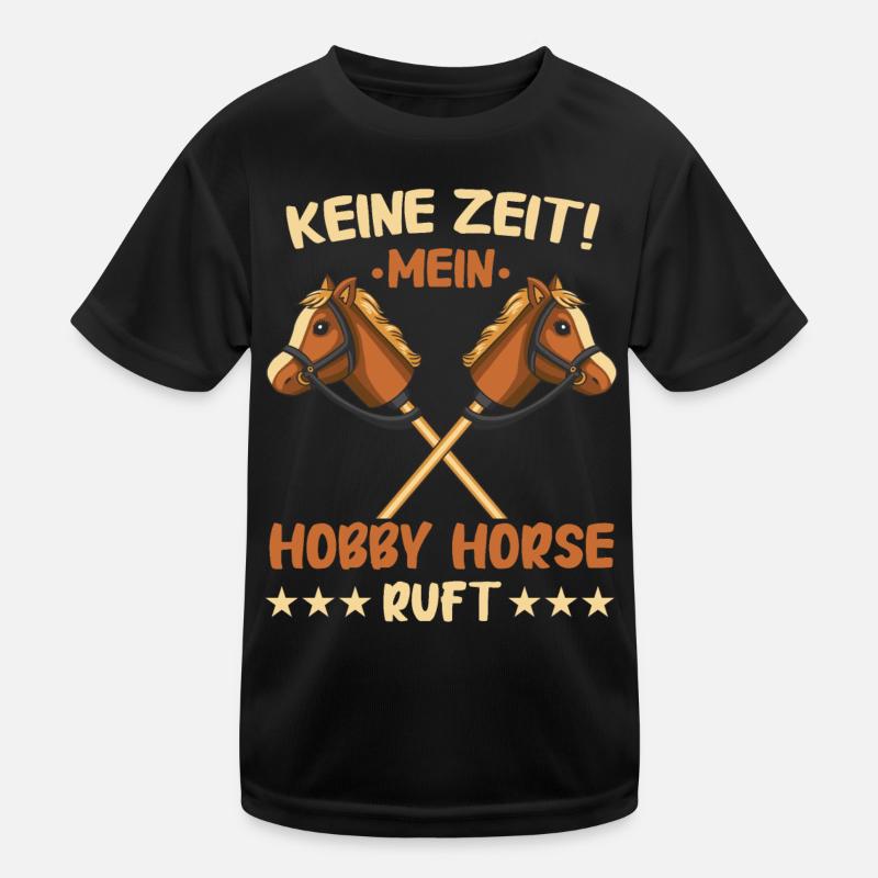 Hobby Horsing Steckenpferd Hobbyhorsing Kinder Funktions-T-Shirt