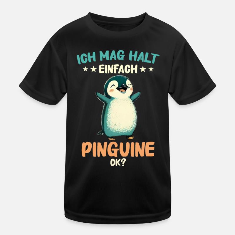 Pinguin Zwergpinguine Kaiserpinguin Kinder Funktions-T-Shirt
