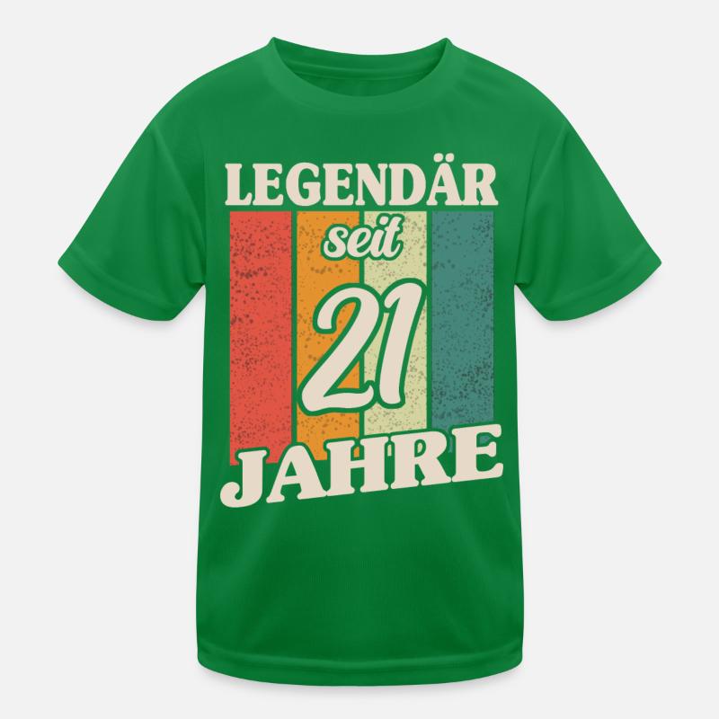 Geschenk 21 Jahre Geburtstagskind Kinder Funktions-T-Shirt