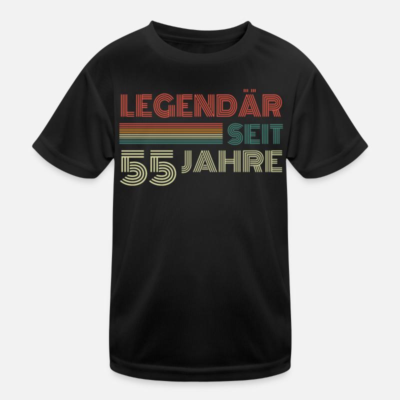 Geschenk 55 Jahre Geburtstagskind Kinder Funktions-T-Shirt