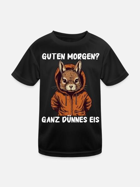 Eichhörnchen Baumhörnchen Squirrel - Kinder Funktions-T-Shirt - Schwarz - Vorne