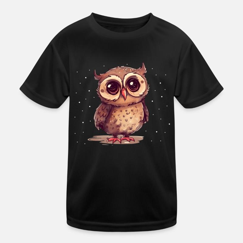 Noctambule Hibou Hibou Oiseau T-shirt sport Enfant