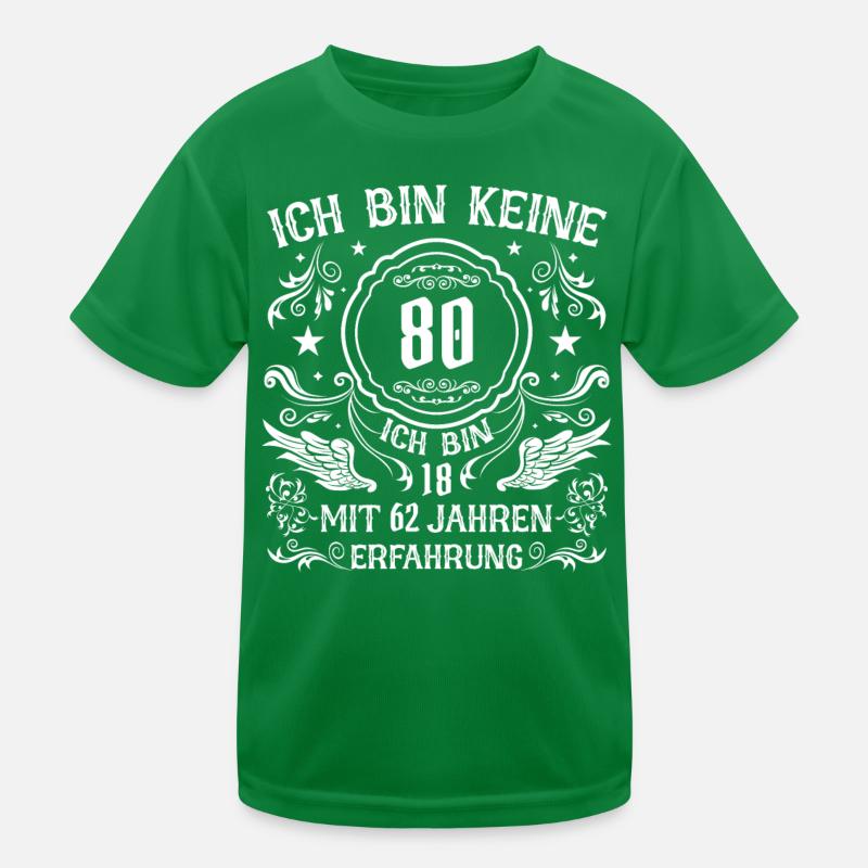Geschenk 80 Jahre Geburtstagskind Kinder Funktions-T-Shirt