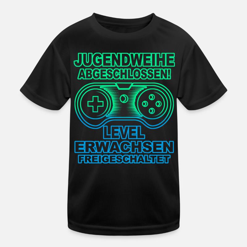 Jugendweihe Mädchen Junge Erwachsen Kinder Funktions-T-Shirt