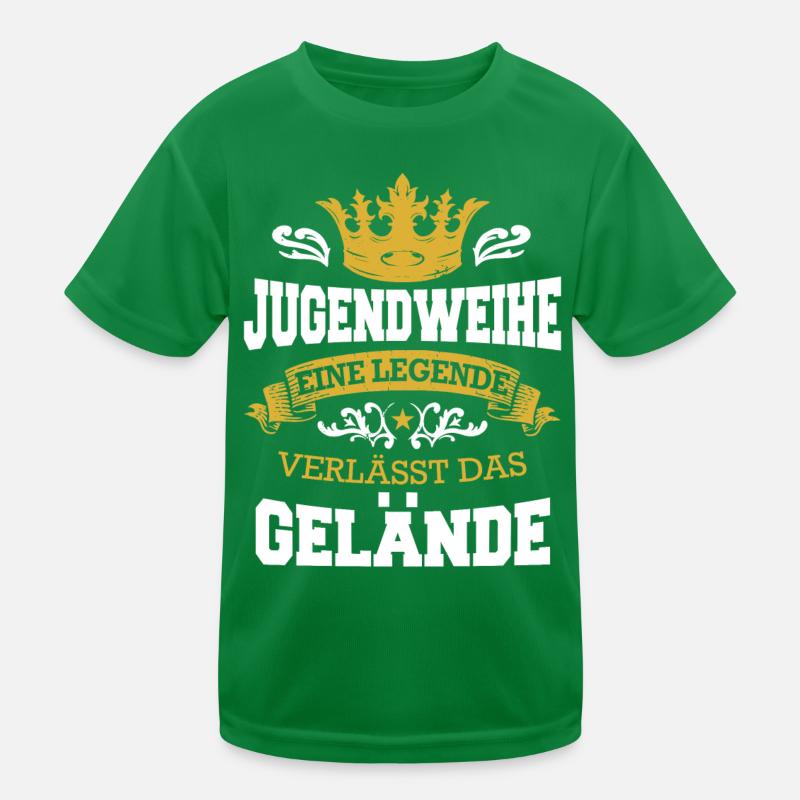 Jugendweihe Mädchen Junge Erwachsen Kinder Funktions-T-Shirt