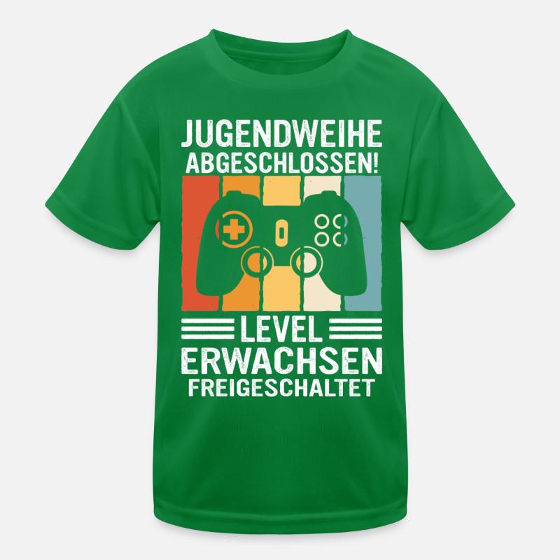 Jugendweihe Mädchen Junge Erwachsen Kinder Funktions-T-Shirt